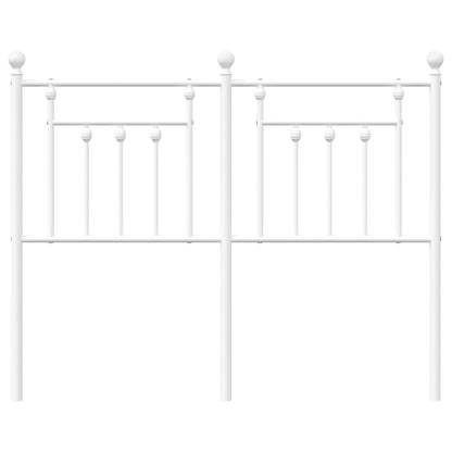 vidaXL Metal Replace Headboard White 120 cm