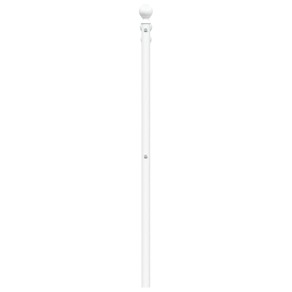 vidaXL Metal Replace Headboard White 135 cm