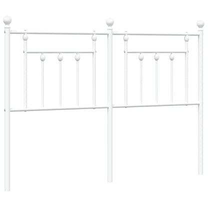 vidaXL Metal Replace Headboard White 150 cm