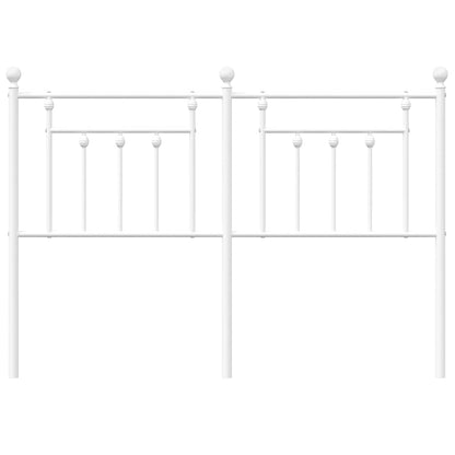 vidaXL Metal Replace Headboard White 150 cm