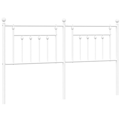 vidaXL Metal Replace Headboard White 180 cm
