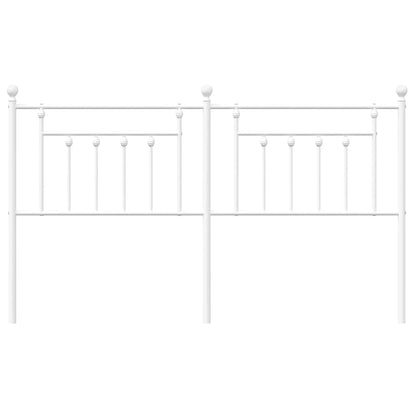 vidaXL Metal Replace Headboard White 180 cm