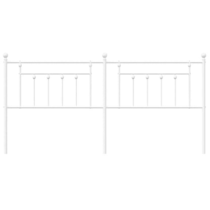 vidaXL Metal Replace Headboard White 193 cm