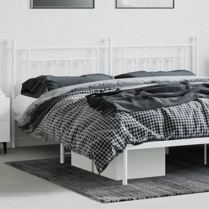 vidaXL Metal Replace Headboard White 200 cm
