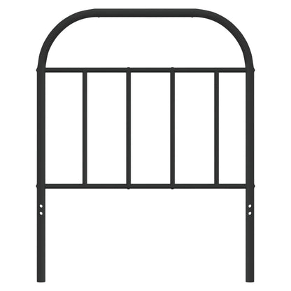vidaXL Headboard | Black | Steel | 75 cm Width | Durable | Headboard