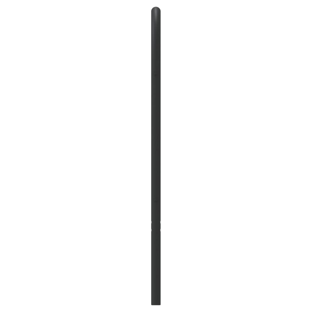 vidaXL Headboard | Black | Steel | 75 cm Width | Durable | Headboard
