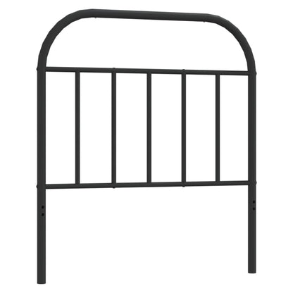 vidaXL Metal Replace Headboard Black 80 cm