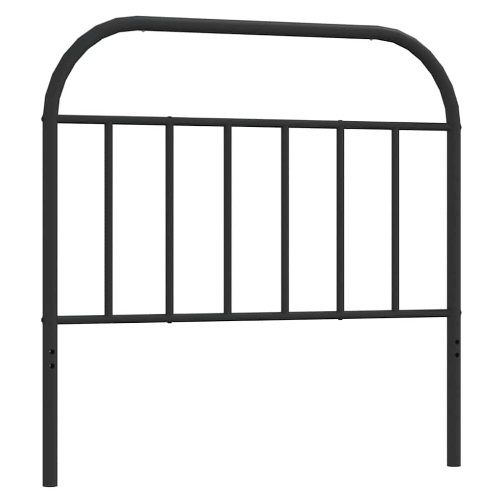 vidaXL Metal Replace Headboard Black 100 cm
