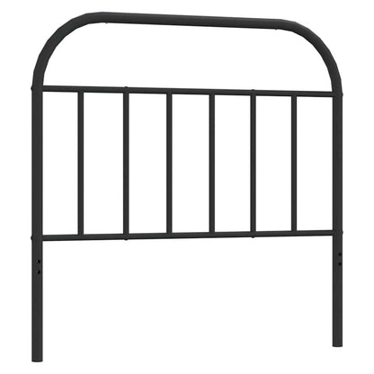 vidaXL Metal Replace Headboard Black 100 cm