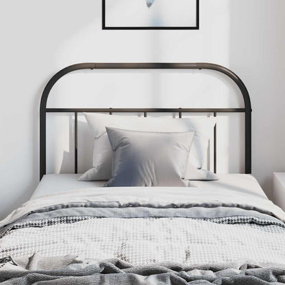 vidaXL Metal Replace Headboard Black 100 cm