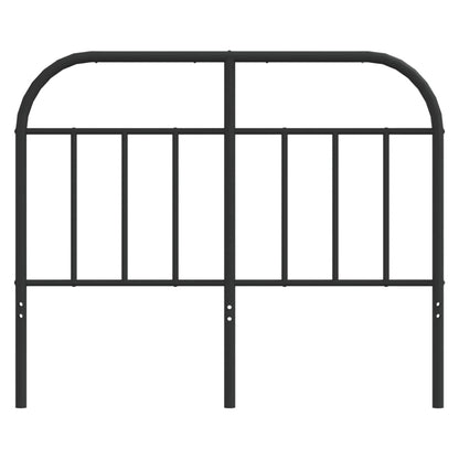 vidaXL Metal Replace Headboard Black 120 cm