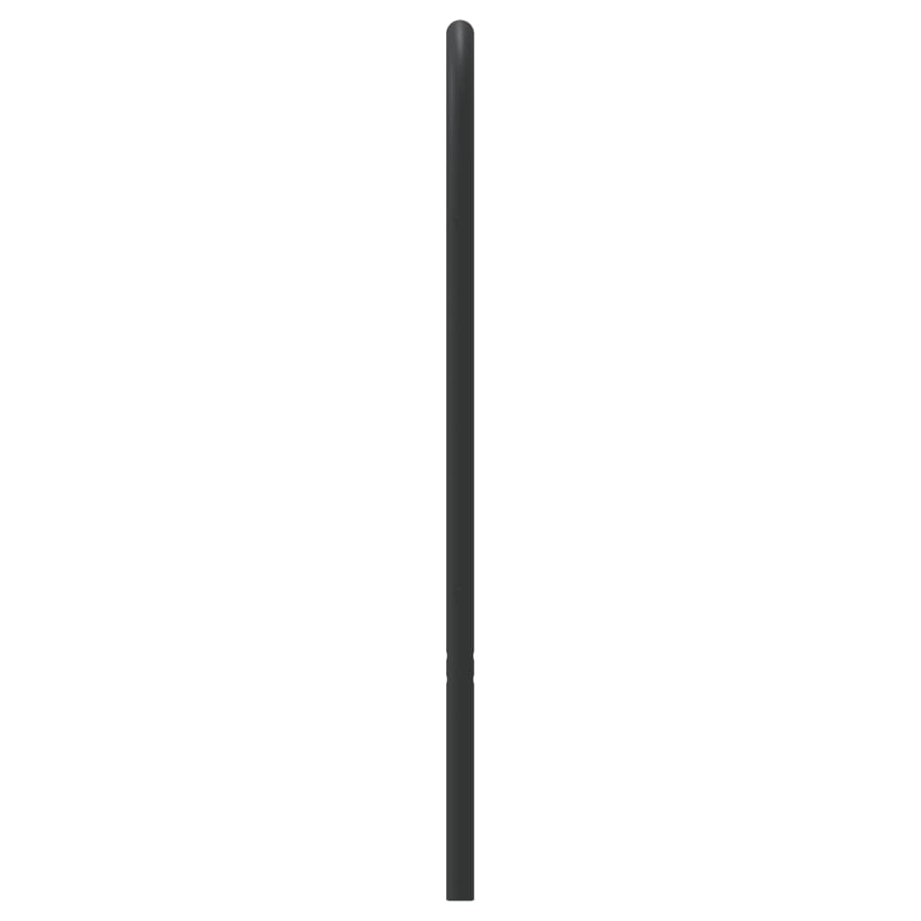 vidaXL Metal Replace Headboard Black 120 cm