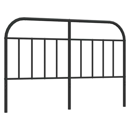 vidaXL Headboard | Black | Steel | 140 cm | Tough | Headboard | Rectangular
