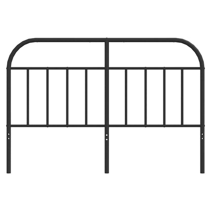 vidaXL Headboard | Black | Steel | 140 cm | Tough | Headboard | Rectangular