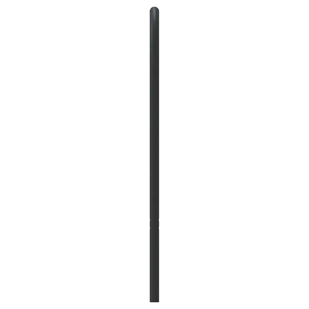 vidaXL Headboard | Black | Steel | 140 cm | Tough | Headboard | Rectangular