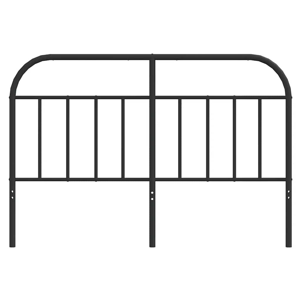 vidaXL Metal Replace Headboard Black 150 cm