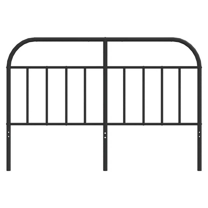 vidaXL Metal Replace Headboard Black 150 cm