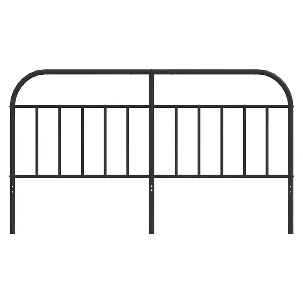 vidaXL Metal Replace Headboard Black 180 cm