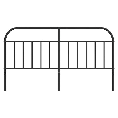 vidaXL Metal Replace Headboard Black 180 cm