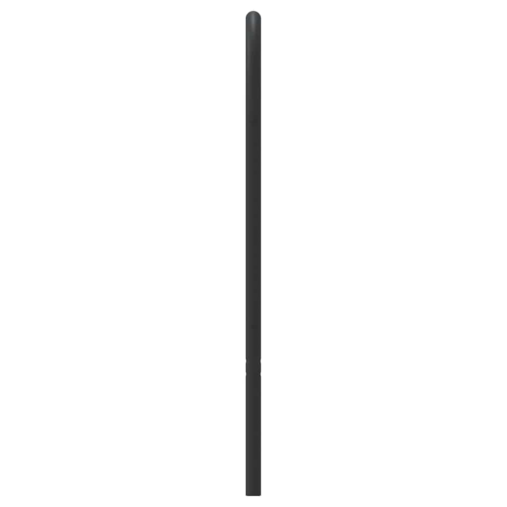 vidaXL Metal Replace Headboard Black 180 cm