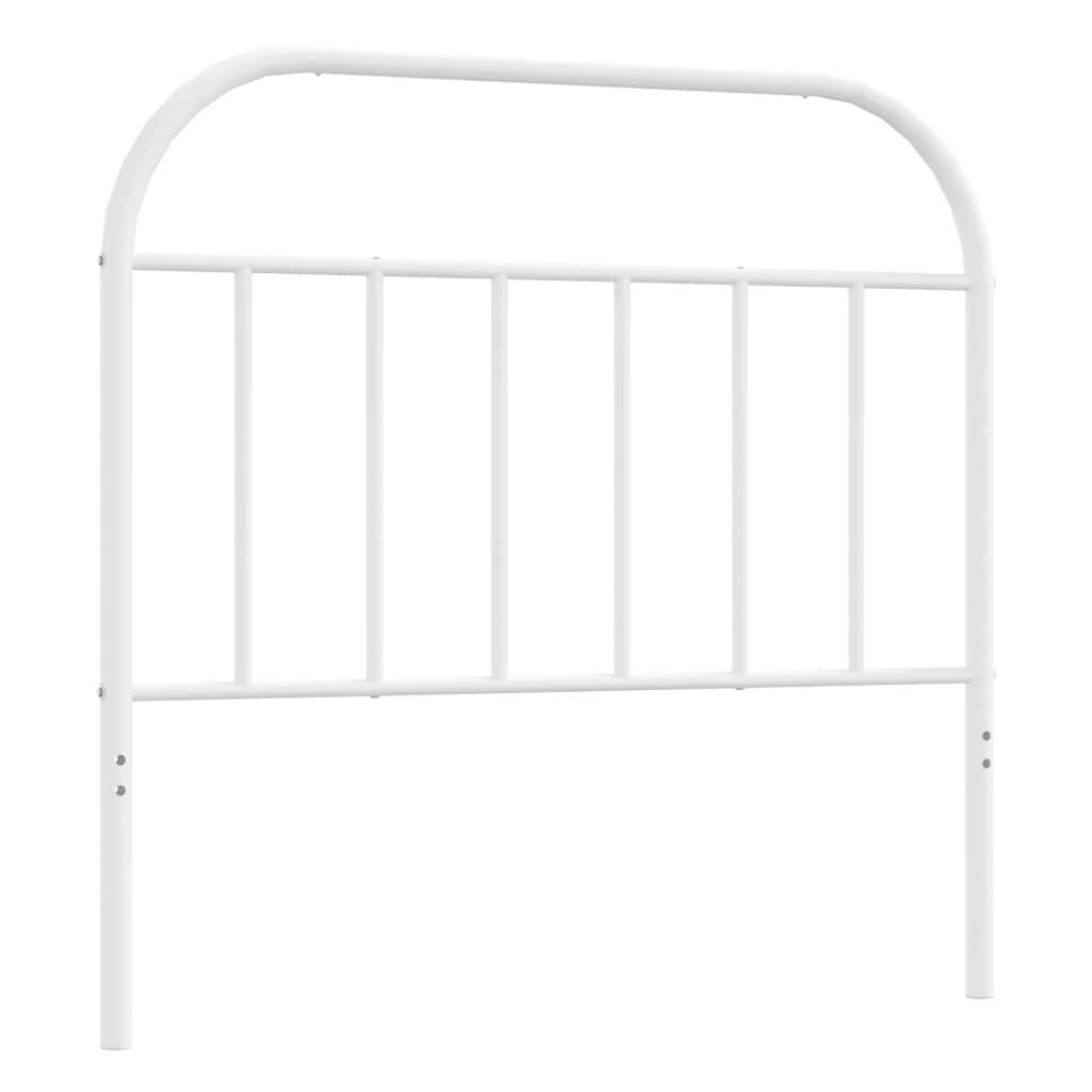 vidaXL Metal Replace Headboard White 100 cm