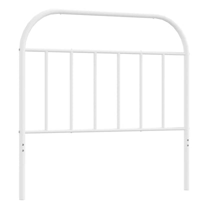vidaXL Metal Replace Headboard White 100 cm