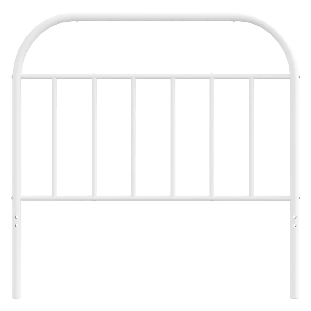 vidaXL Metal Replace Headboard White 100 cm