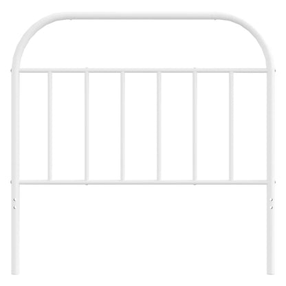 vidaXL Metal Replace Headboard White 100 cm