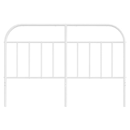 vidaXL Metal Replace Headboard White 135 cm