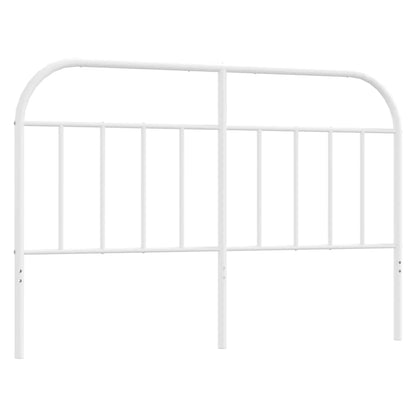 vidaXL Metal Replace Headboard White 150 cm