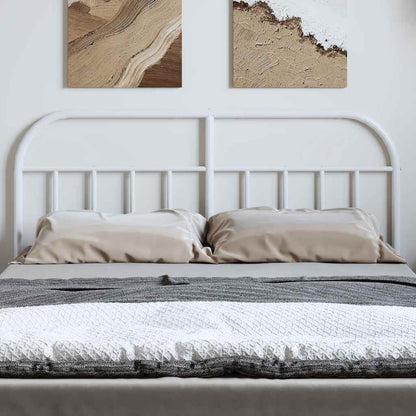 vidaXL Metal Replace Headboard White 150 cm