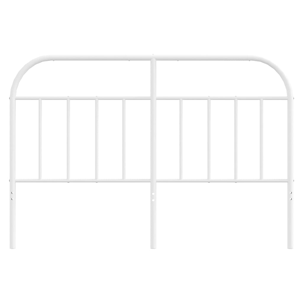 vidaXL Metal Replace Headboard White 150 cm