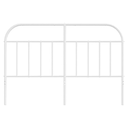 vidaXL Metal Replace Headboard White 150 cm