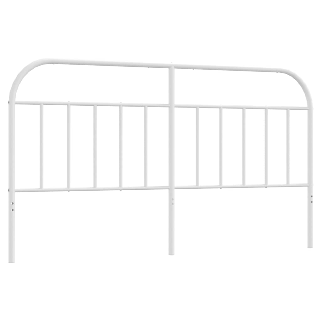 vidaXL Metal Replace Headboard White 180 cm
