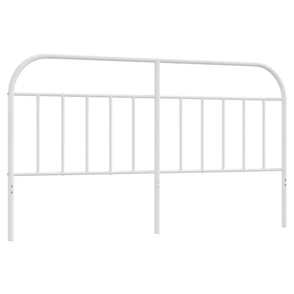 vidaXL Metal Replace Headboard White 180 cm