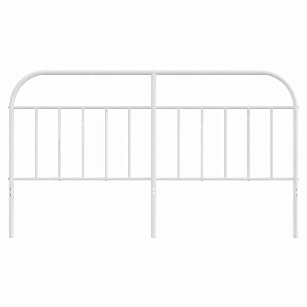 vidaXL Metal Replace Headboard White 180 cm