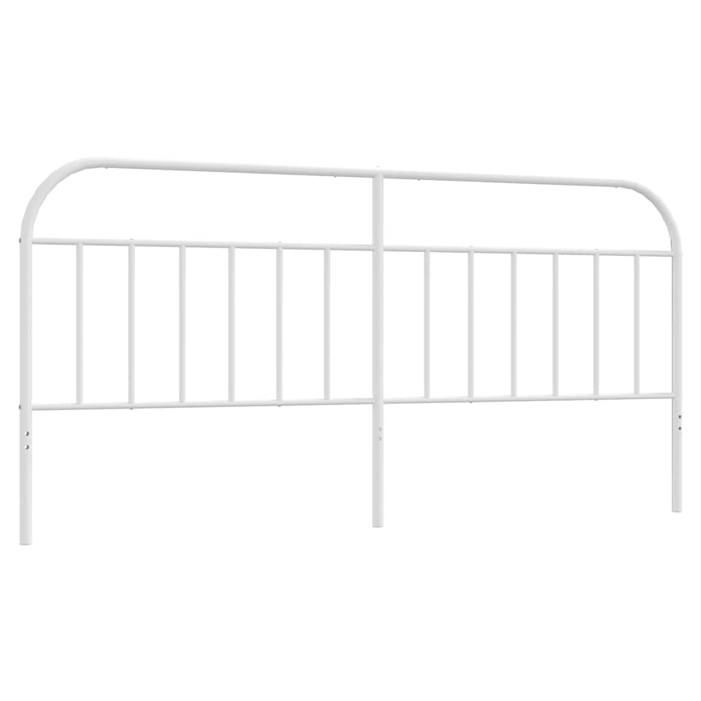 vidaXL Metal Replace Headboard White 193 cm