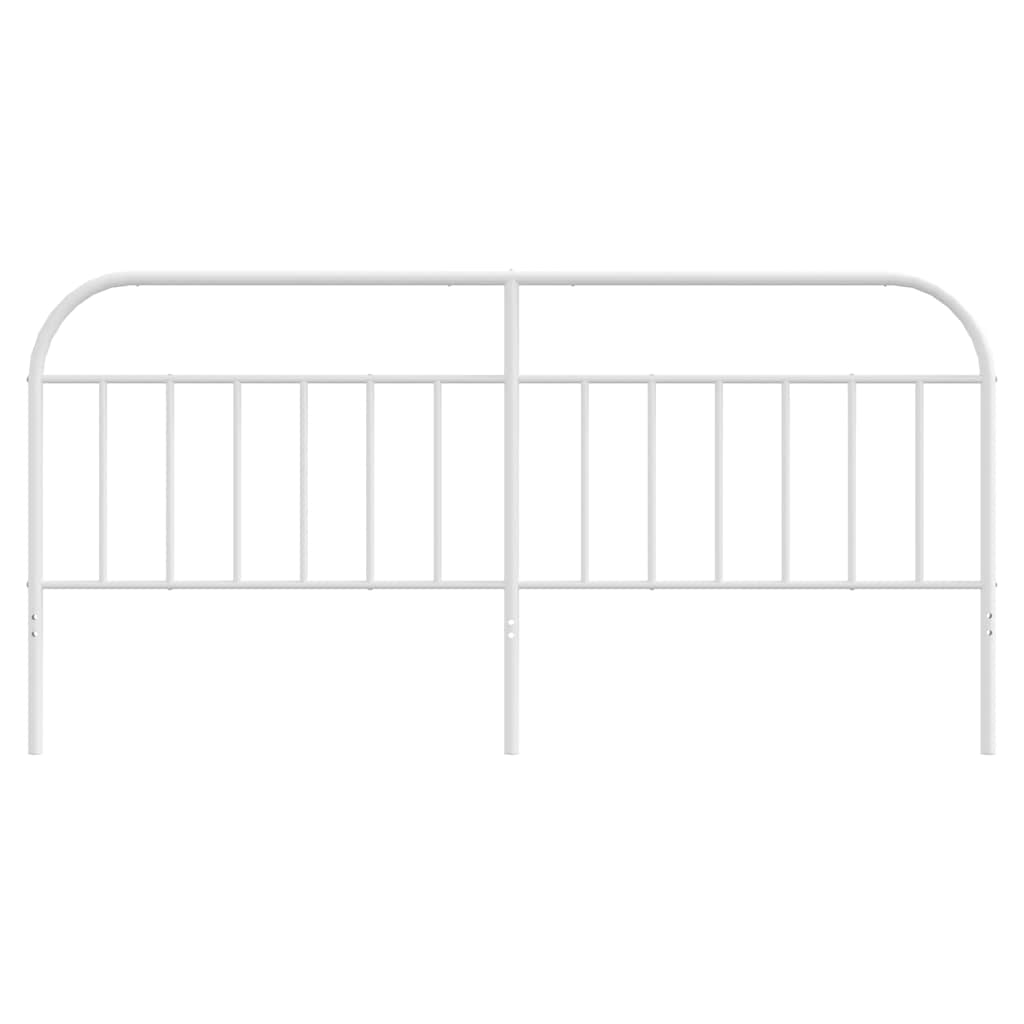 vidaXL Metal Replace Headboard White 193 cm