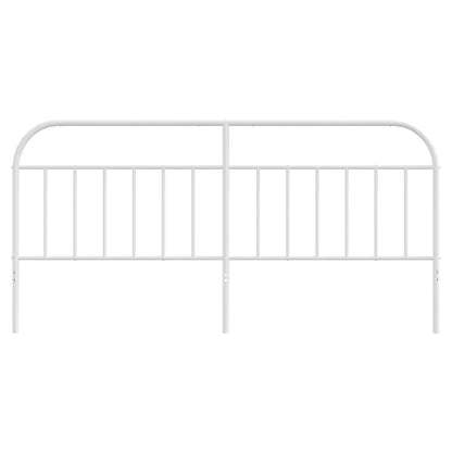 vidaXL Metal Replace Headboard White 193 cm