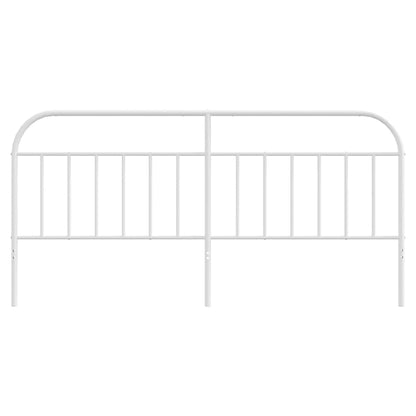 vidaXL Metal Replace Headboard White 200 cm