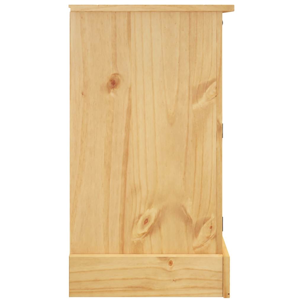 vidaXL Sideboard "Corona" Brown 112x44x78 cm Solid Wood Mexican Pine