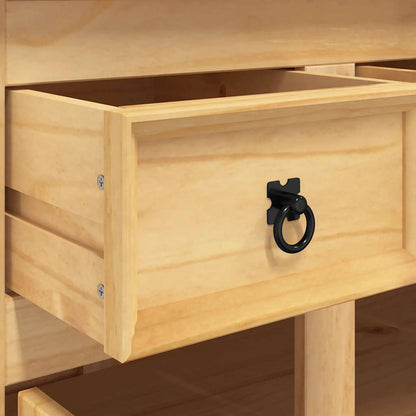 vidaXL Sideboard "Corona" Brown 112x44x78 cm Solid Wood Mexican Pine