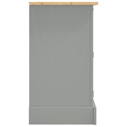 vidaXL Sideboard Corona Grey 112x44x78 cm Solid Wood Mexican Pine