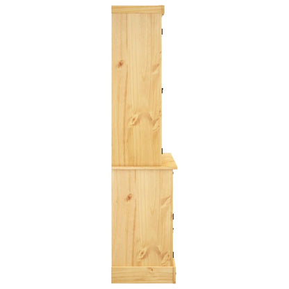 vidaXL Highboard Corona Brown 112x43x196 cm Solid Wood Mexican Pine
