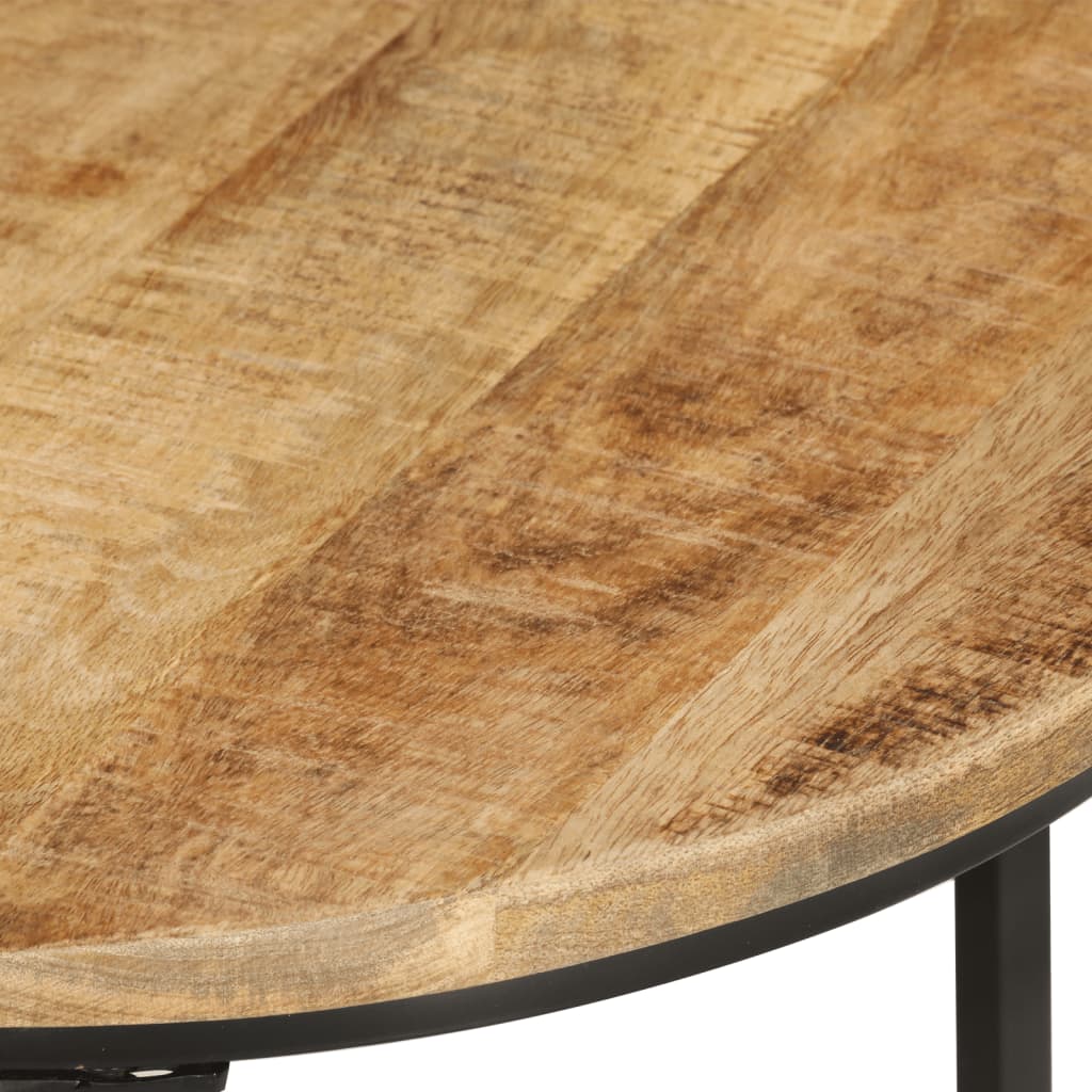 vidaXL Nesting Tables 3 pcs Solid Rough Wood Mango