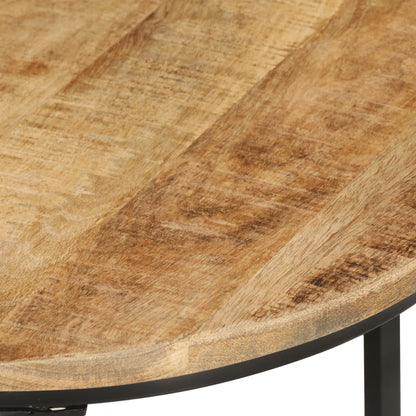 vidaXL Nesting Tables 3 pcs Solid Rough Wood Mango