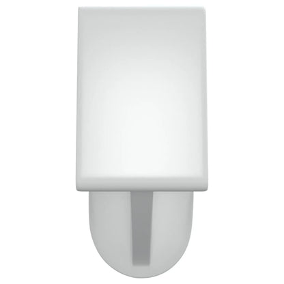 vidaXL Curtain Rails 2 pcs White and Silver 40-60 cm Aluminium