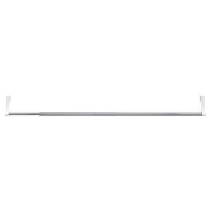 vidaXL Curtain Rails 2 pcs White and Silver 60-105 cm Aluminium
