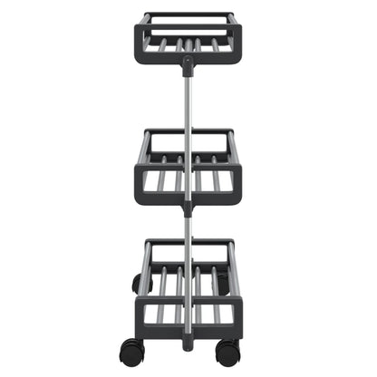 vidaXL Storage Trolley 59x20x75 cm Aluminium