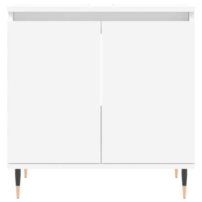 vidaXL 3 Piece Bathroom Cabinet Set White Engineered Wood